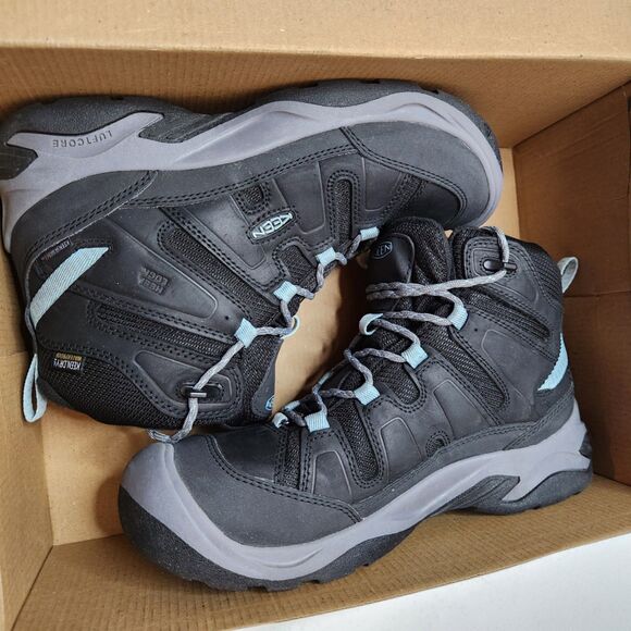 Keen Circadia Mid Polar Waterproof Boots – Women’s 9.5 – Black/Cloud Blue - Picture 5 of 11